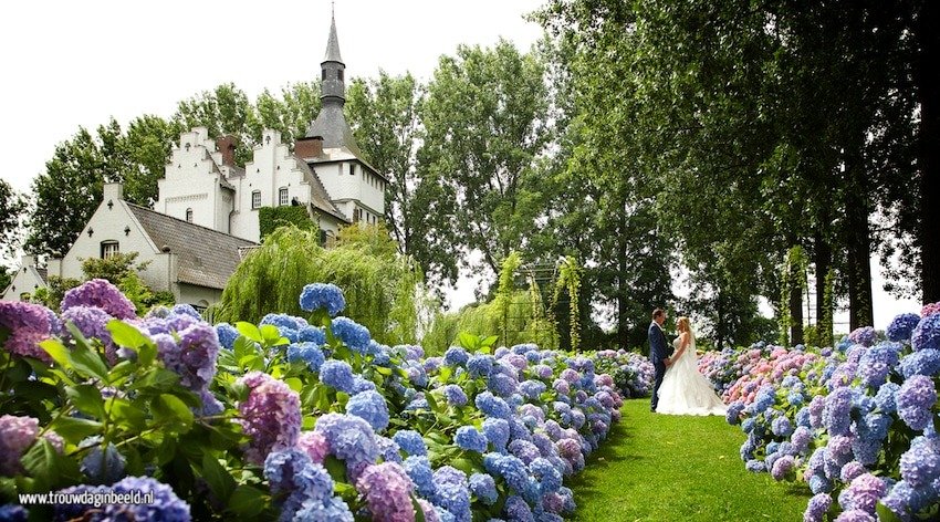 Bruidsfotografie Grathem Kasteel Groot Buggenum