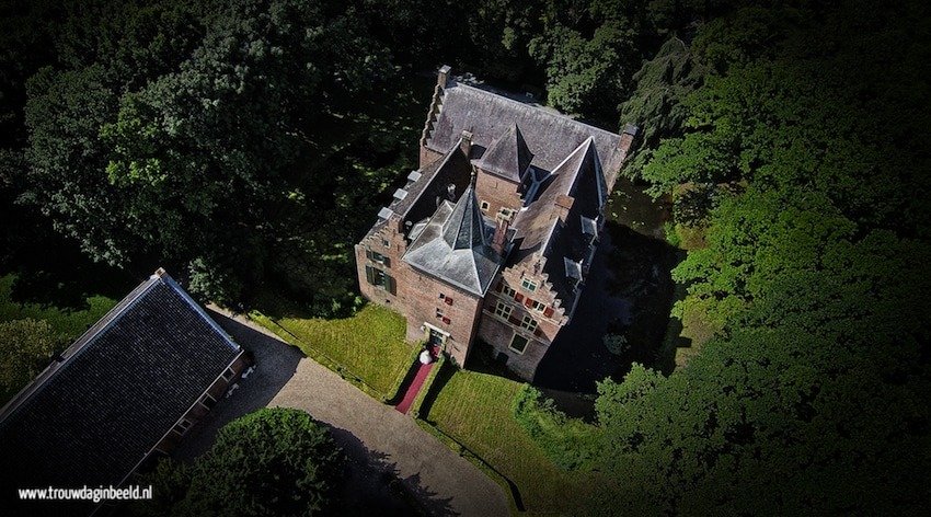 Bruidsfotografie kasteel Wijenburg Echteld
