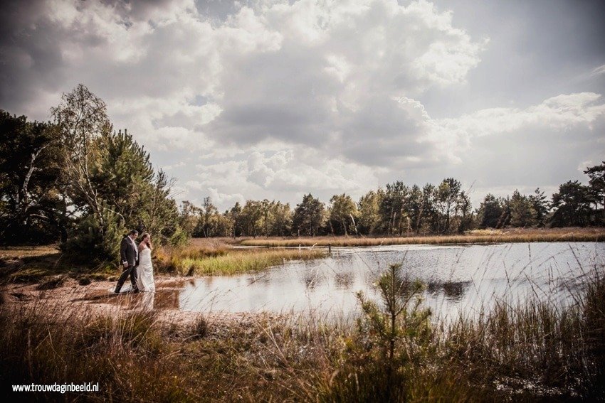 Trash the Dress reportage Strabrechtse Heide Heeze