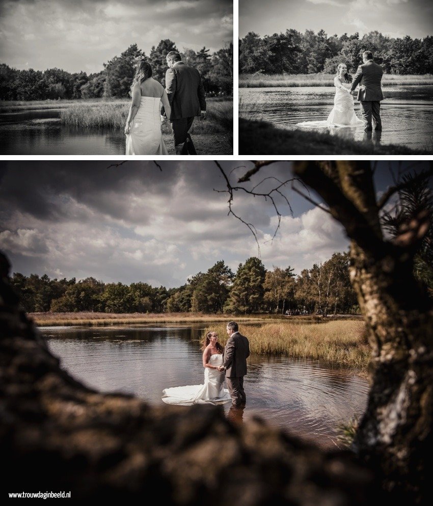 Trash the Dress reportage Strabrechtse Heide Heeze