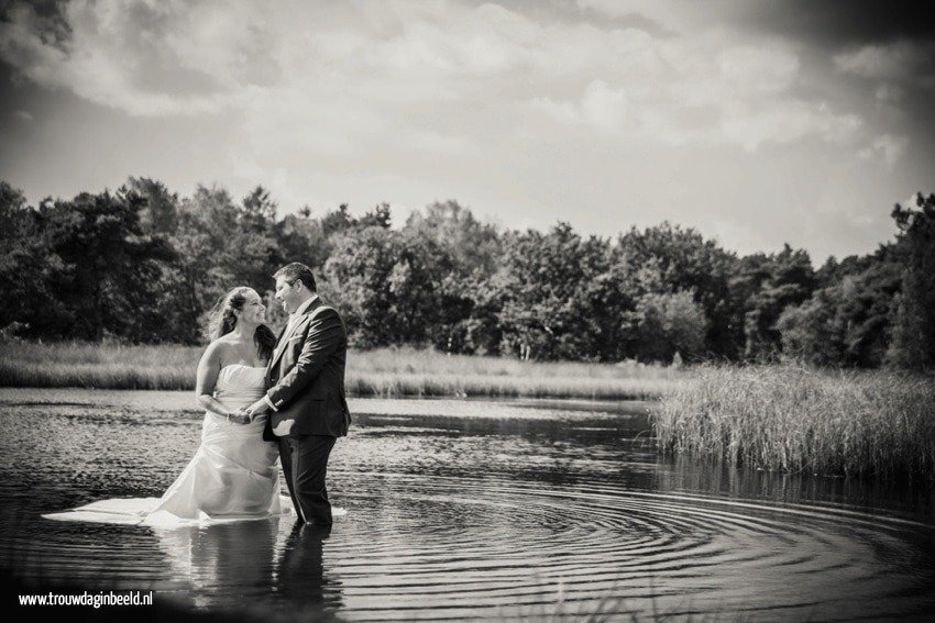 Trash the Dress reportage Strabrechtse Heide Heeze