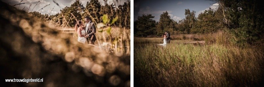 Trash the Dress reportage Strabrechtse Heide Heeze