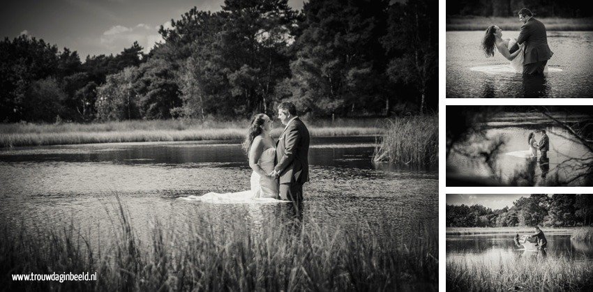 Trash the Dress reportage Strabrechtse Heide Heeze