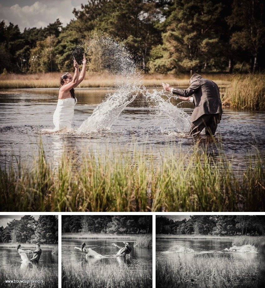 Trash the Dress reportage Strabrechtse Heide Heeze