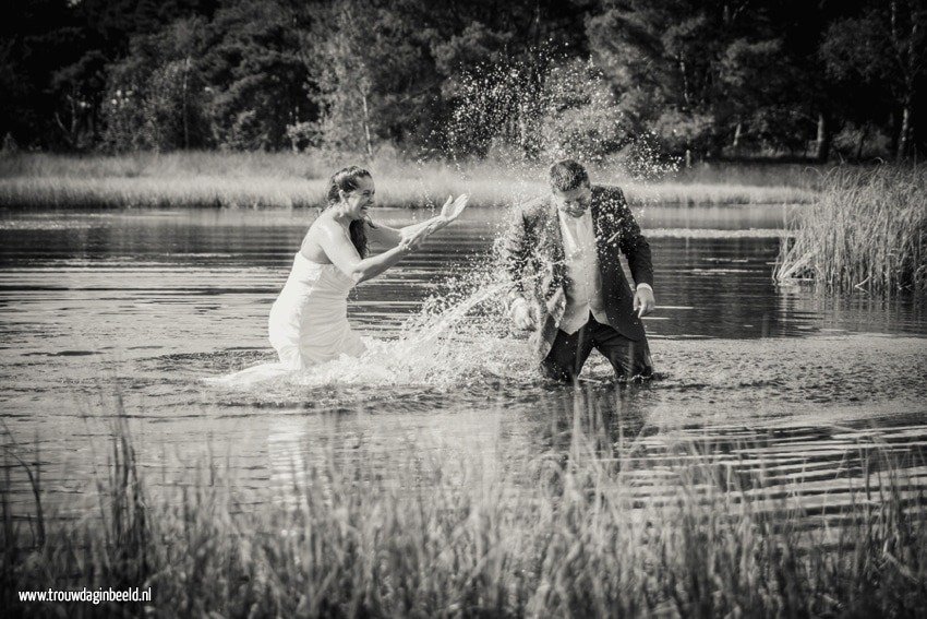 Trash the Dress reportage Strabrechtse Heide Heeze