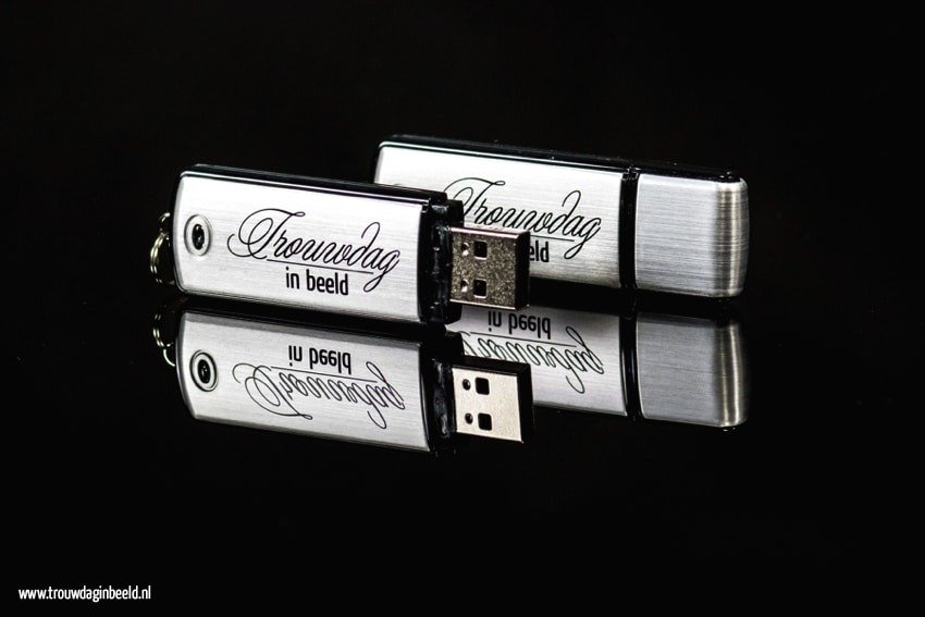 Trouwreportage op USB-stick