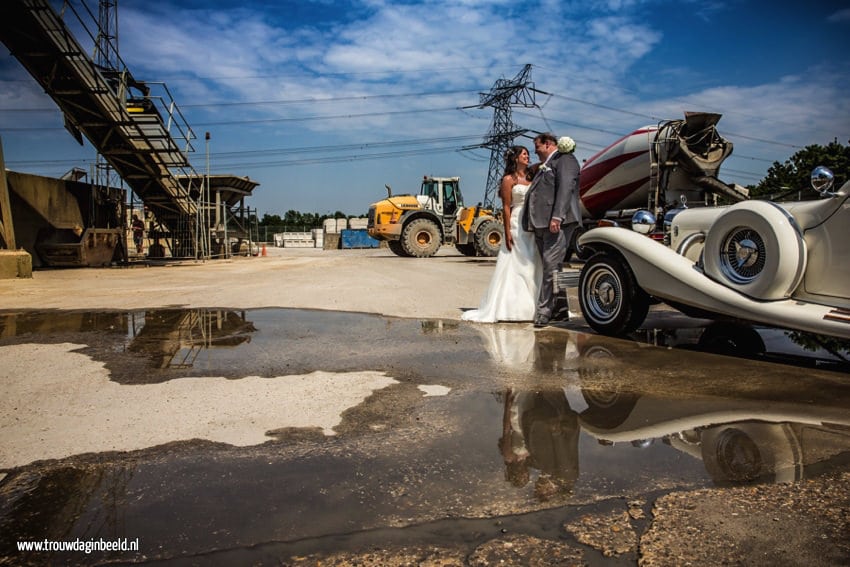 Bruidsfotografie betoncentrale Someren