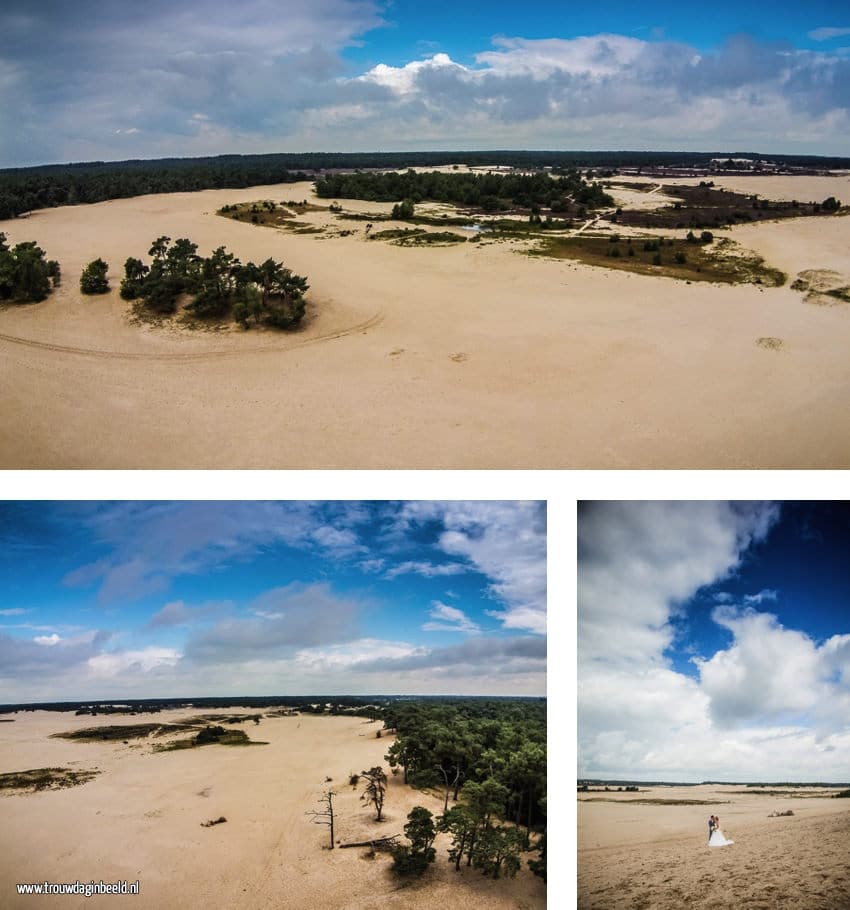 Trouwreportage Loonse en Drunense Duinen en Leerfabriek