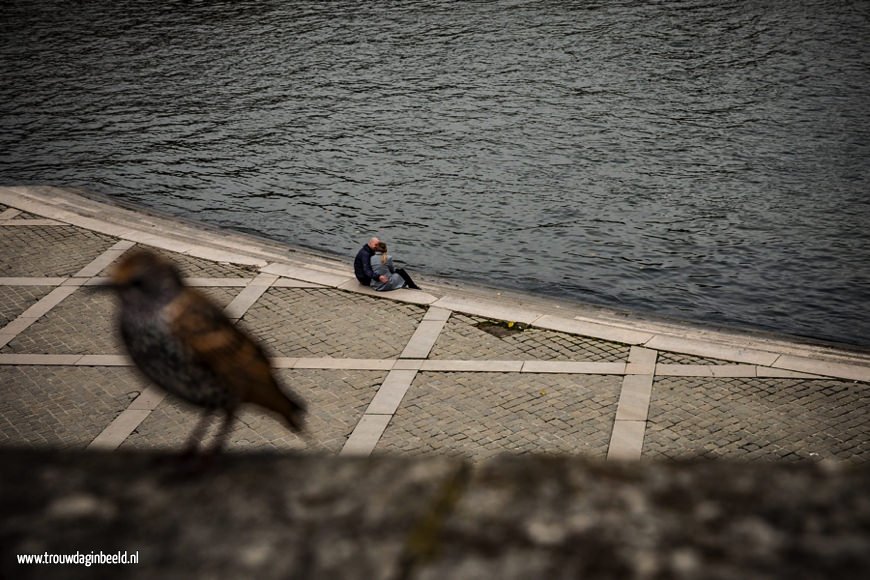 Loveshoot aan de Seine in Parijs