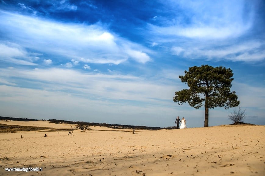 Trouwreportage Drunense duinen