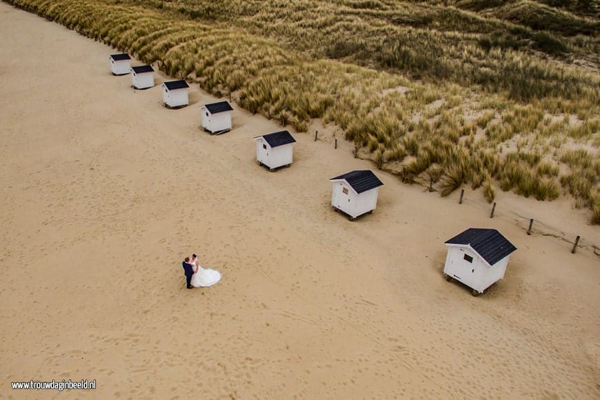 Trouwreportage aan het strand