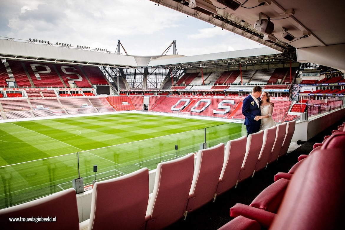 Trouwen in het PSV Stadion