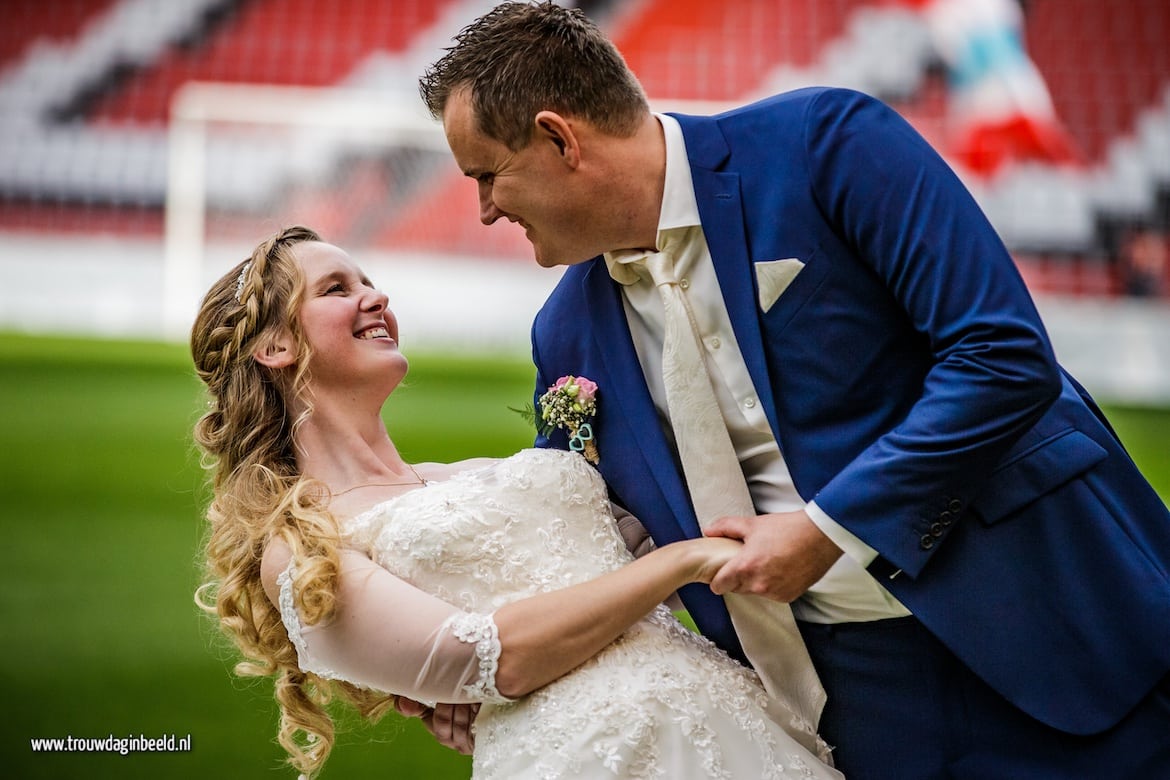 Trouwen in het PSV Stadion