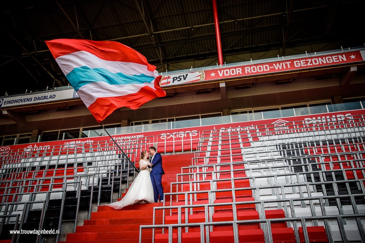 Trouwen in het PSV Stadion