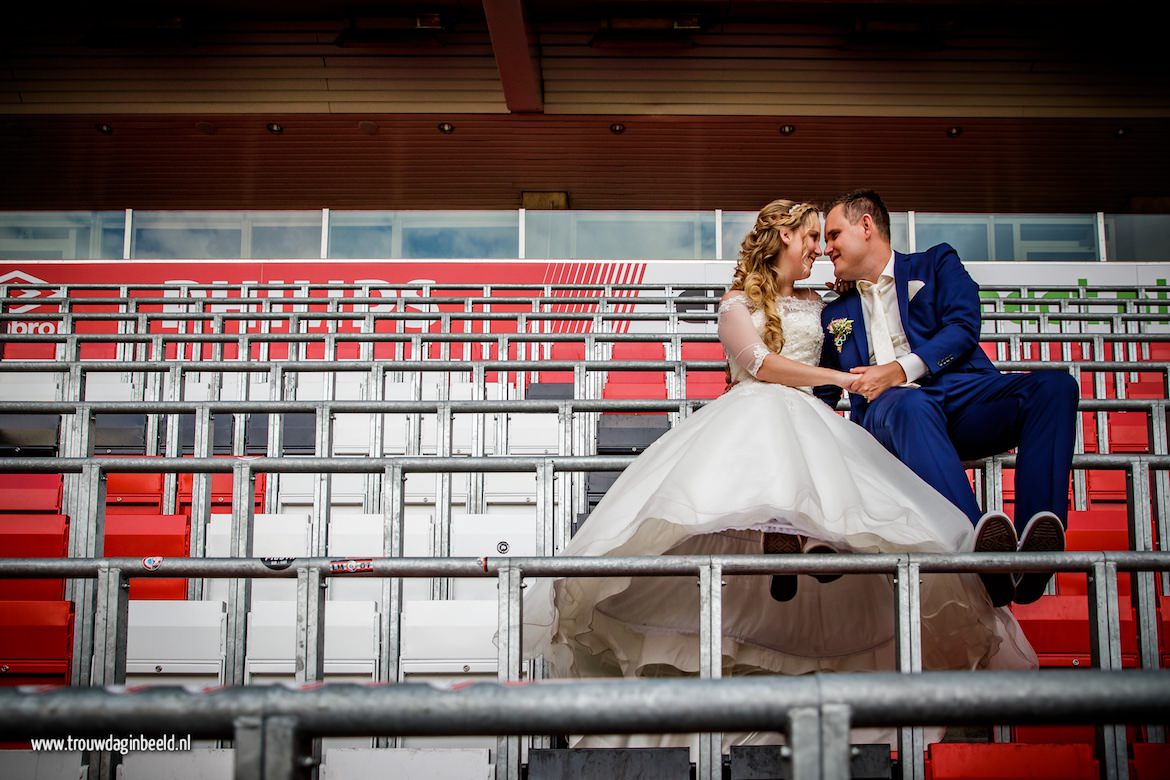 Trouwen in het PSV Stadion