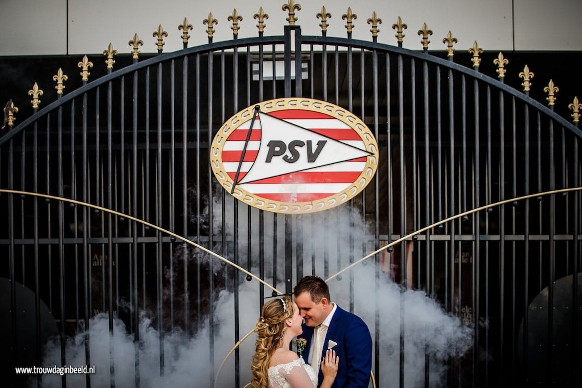 Trouwen in het PSV Stadion