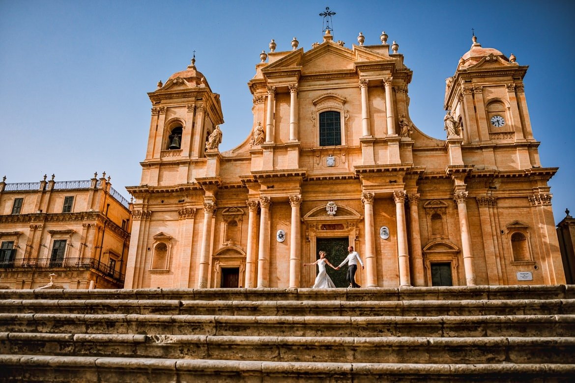 Trouwreportage in Italië Noto Sicilië